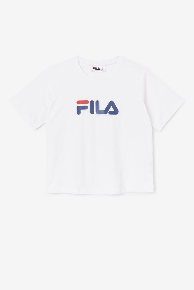 Fila T-Shirt Thea Womens White - India JZW-184253